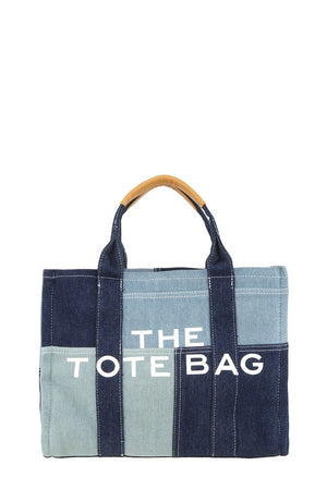 A Tote Denim Crossbody Bag