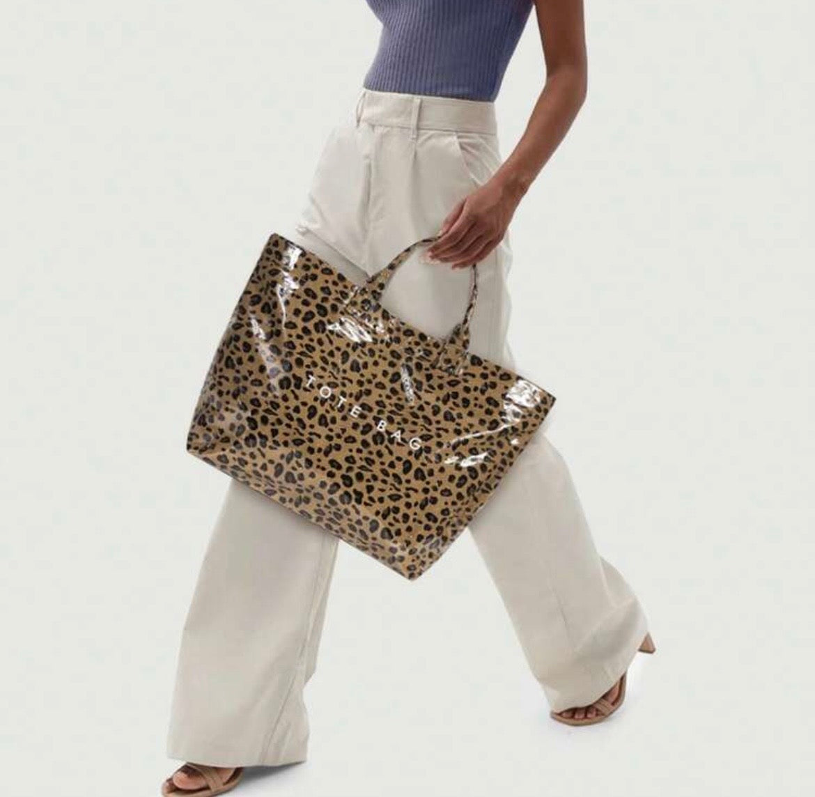 Brown Cheetah Tote