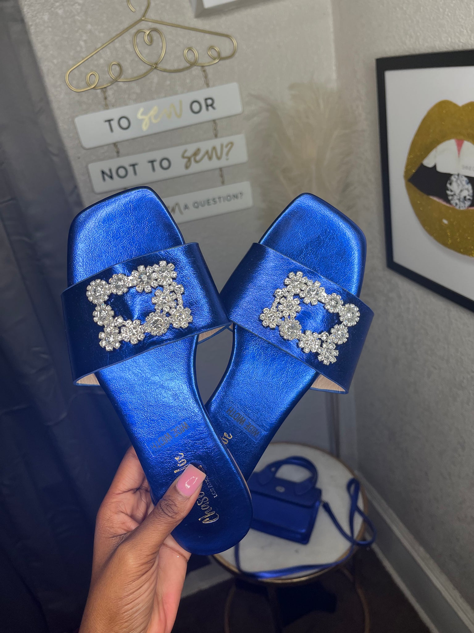 BlueDiamonds Sandal&Purse Set