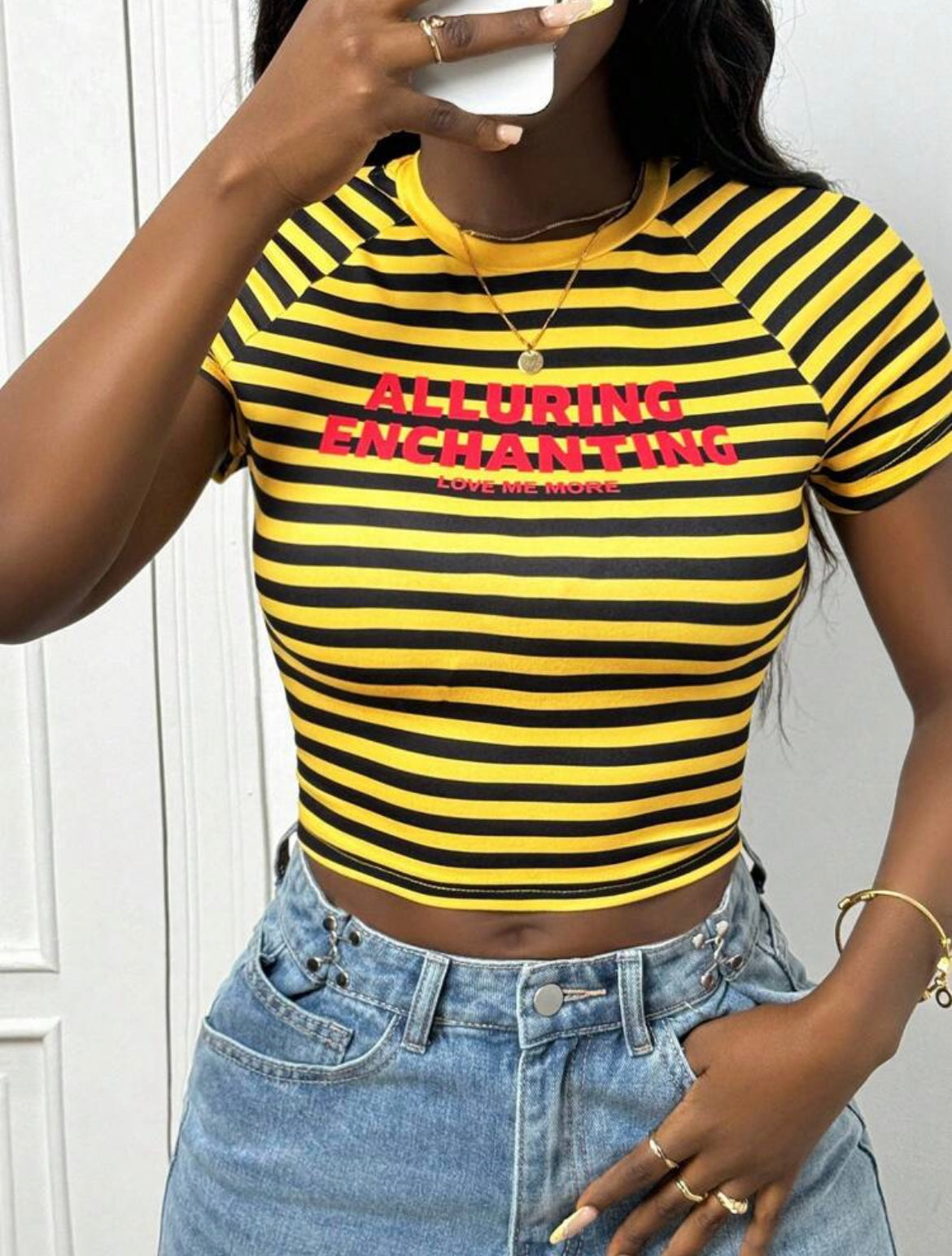 Stripes Crop Tee