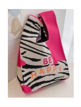 Pink Zebra Tote