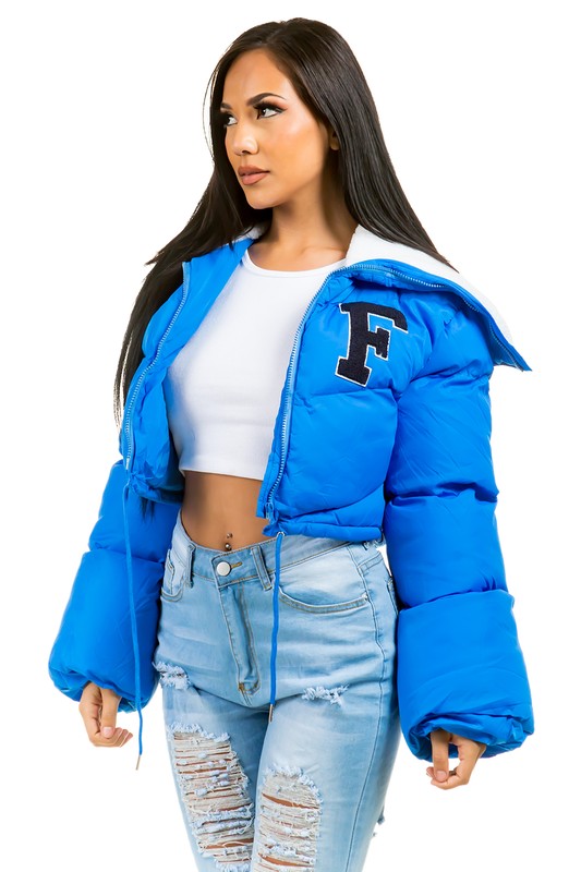 FUZZY PUFFER TERRY JACKET